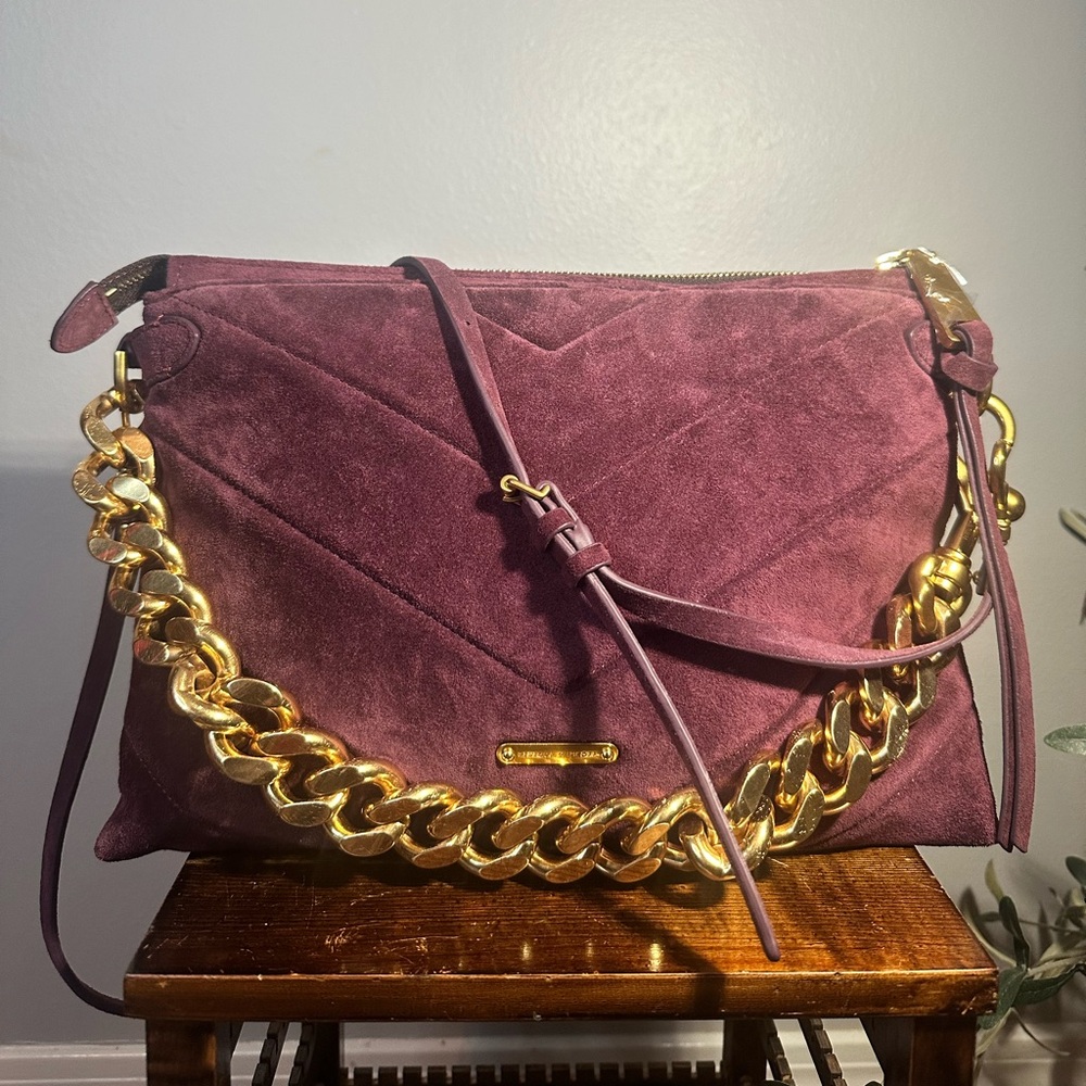 Rebecca Minkoff Edie Garnet Maxi Crossbody  NWT